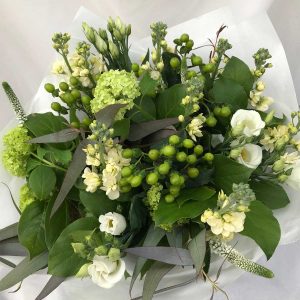 Boeket Wit €20 Scheerhoorn Bloemen Leek