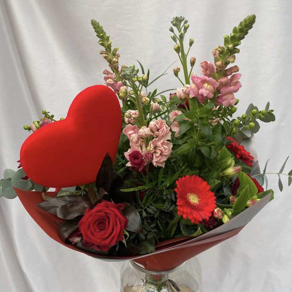Valentijnsboeket €35,-